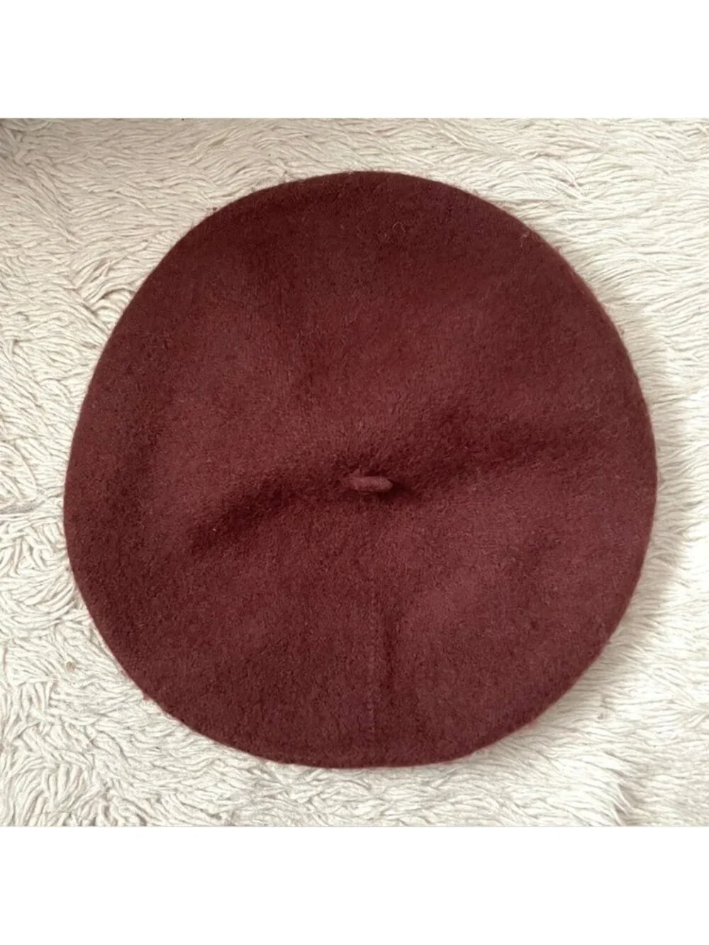 Brown Wool Beret - Small /Medium, Unisex - Picture 4 of 6